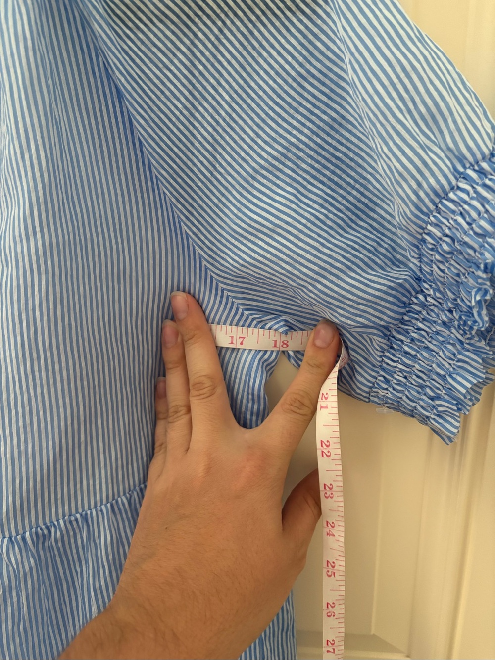 THML Flutter Sleeve Striped Tiered Dress Size XS - Picture 5 of 6